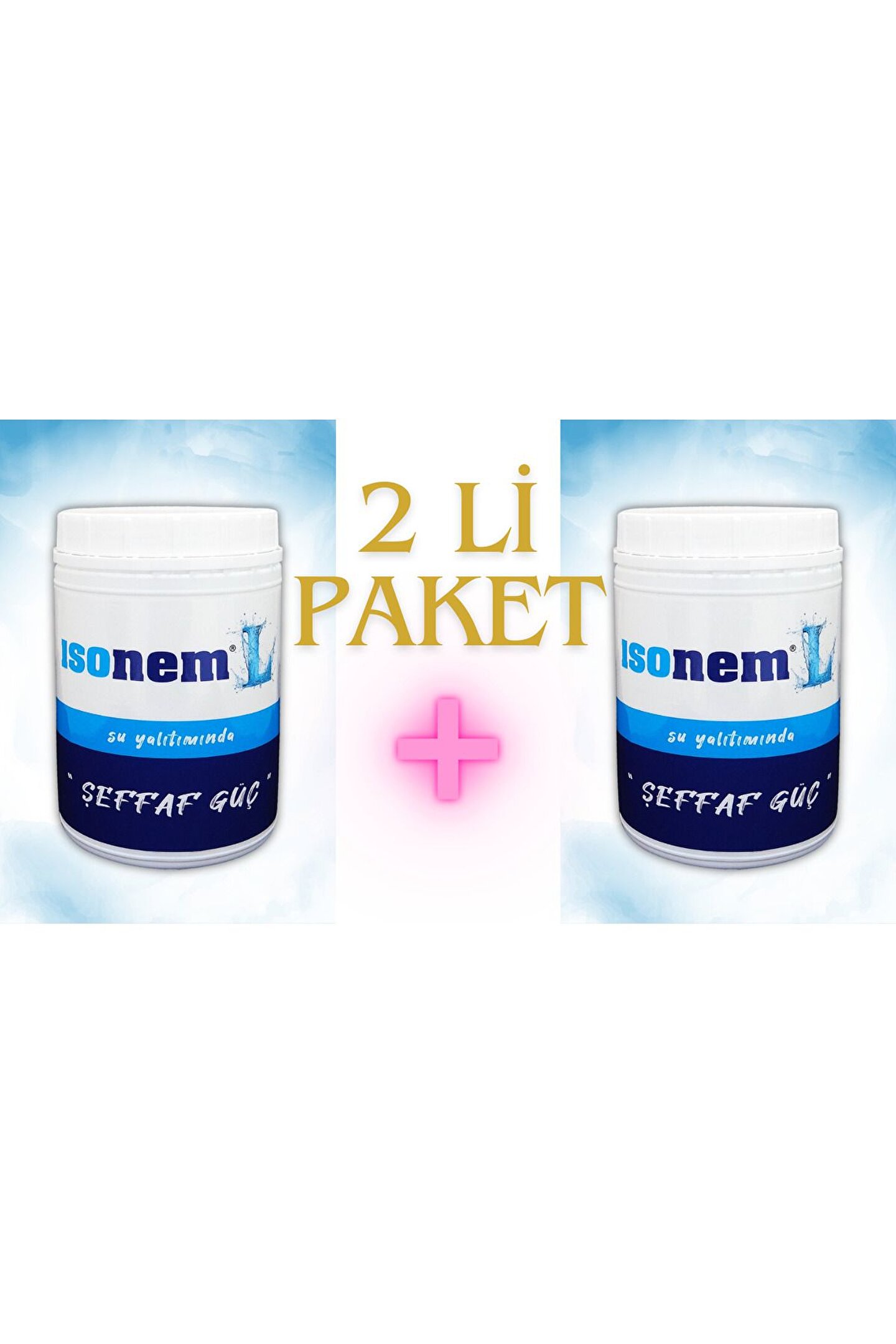 İSONEML LE 2 Lİ PAKET - 2 ADET L ŞEFFAF SU YALITIMI ŞEFFAF GÜÇ 1 KG