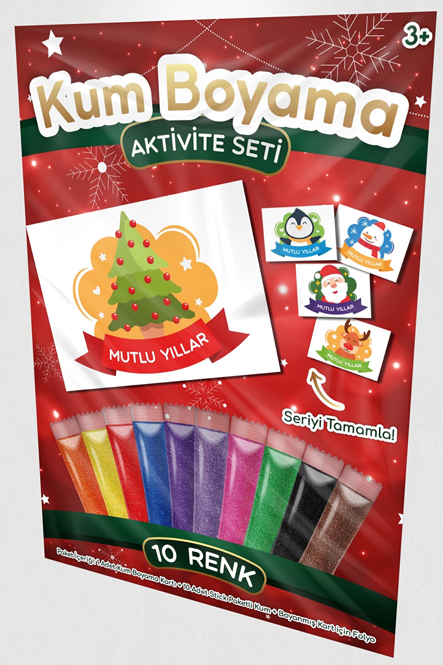 Yılbaşı Çam Ağacı | Yılbaşı Özel Kum Boyama Aktivite Seti Tekli Paket