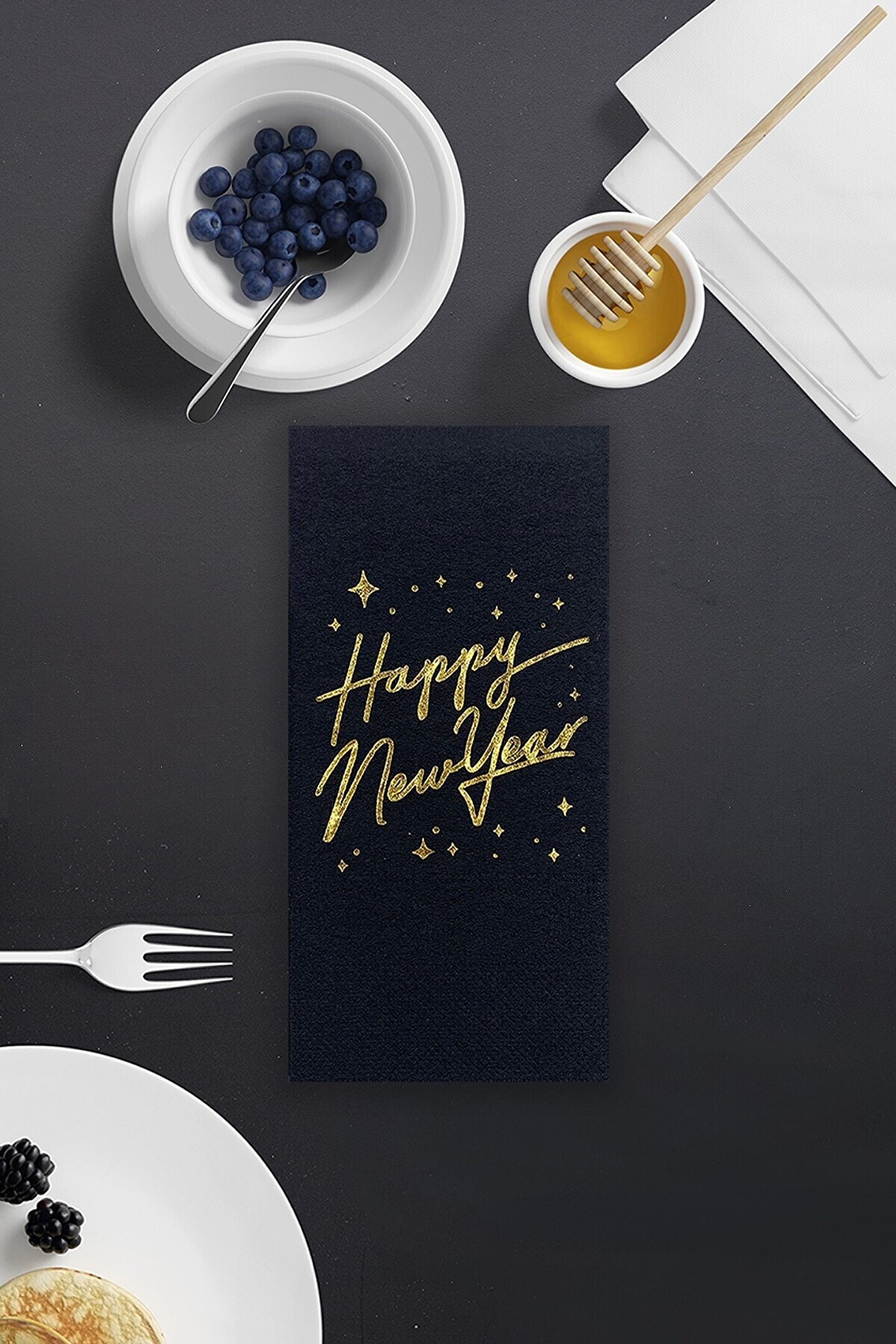 Artikel 16 Adet Happy New Year Dekor Ve Sunum Servis Peçetesi
