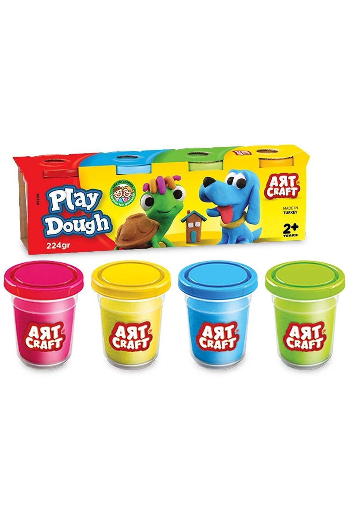 DEDE Art Craft 4lü Oyun Hamuru 224 Gr