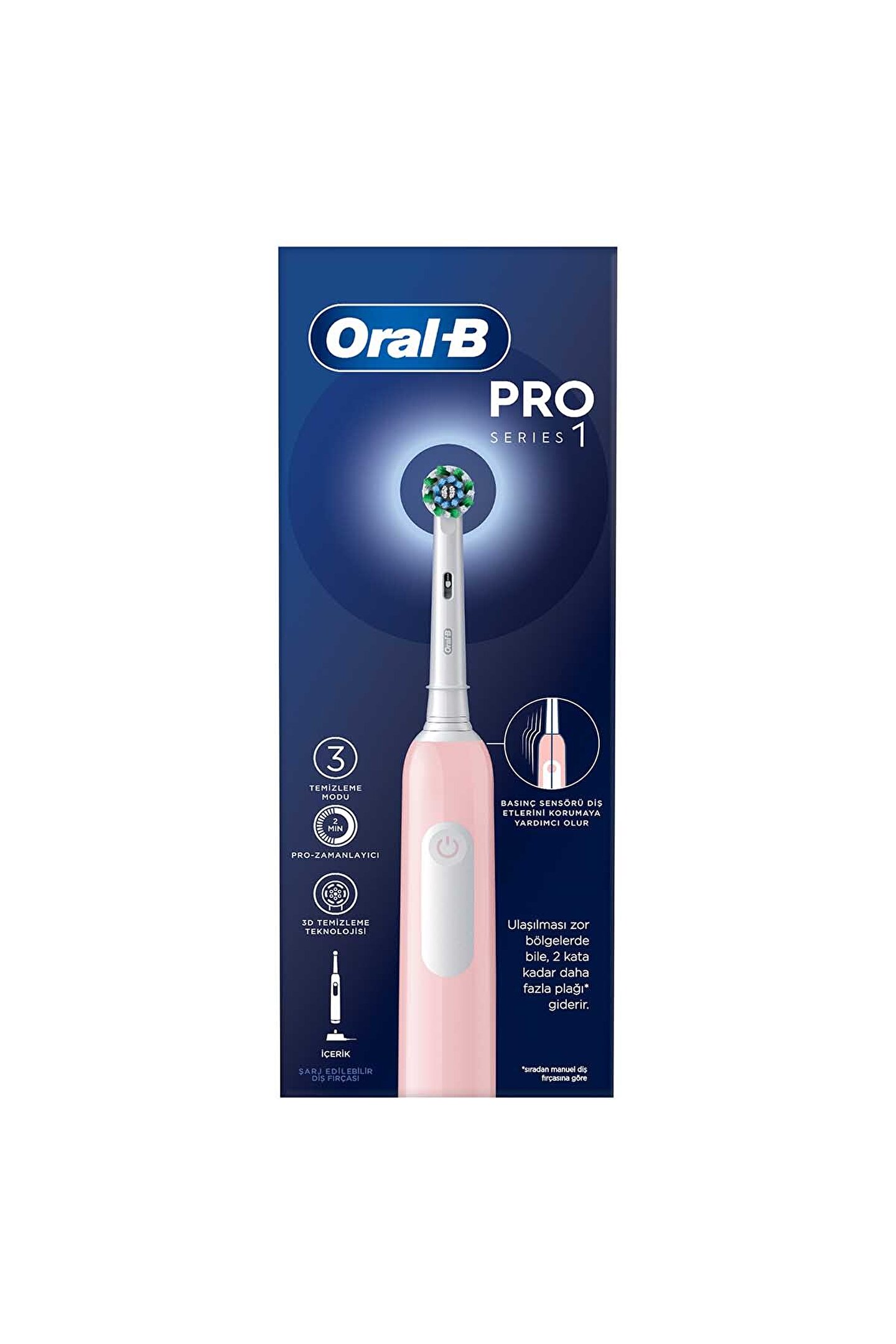 Oral-B Pro Series 1 Şarjlı Diş Fırçası - Pembe