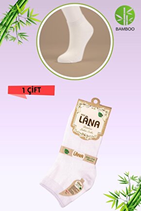 Kadın Kaliteli Bambu Patik Çorap (1 Adet) Dikişsiz Hassas Dokuma Parfümlü Kısa Model Çorab