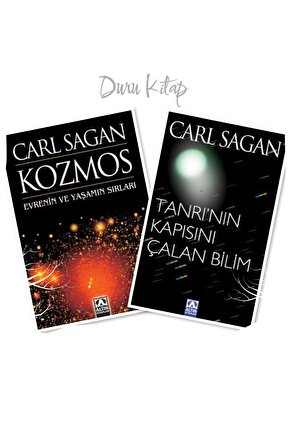 Kozmos Evrenin ve Yaşamın Sırları - Tanrının Kapısını Çalan Bilim, Carl Sagan (2 Kitap)