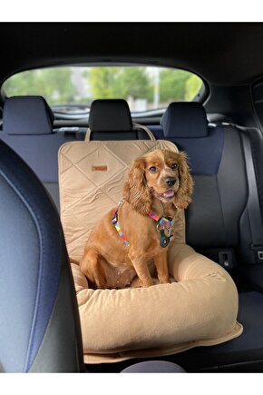 Açık Kahverengi Köpek Araba Yatağı