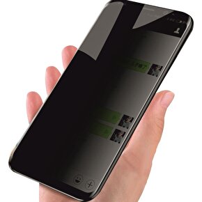 Wontis Xiaomi 11T Privacy Hayalet Cam Ekran Koruyucu Siyah