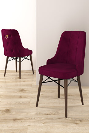 Rose Meşe Desen 70x114 Mdf Açılabilir Yemek Masası Takımı 4 Adet Sandalye