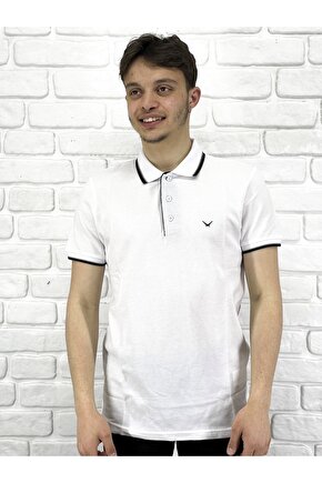 Erkek Lacost Çizgili Polo Yaka T-shirt 4614