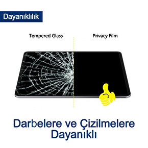Hometech Dual Tab 10 10.1 İnç Premium Privacy Darbe Emici 9H Nano Hayalet Film