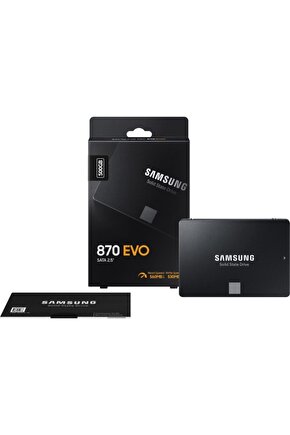 MZ-77E500BW 870 Evo 500GB 560MB-530MBs Sata 2.5 SSD (5 Yıl Samsung Türkiye Garantili)