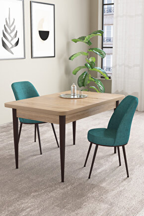 Emila Mese Desen 70x110 Sabit Mutfak Masası 4 Adet Sandalye