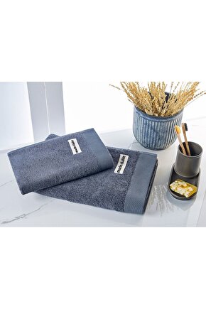 2Li Havlu Set Bambu Laurel Antrasit