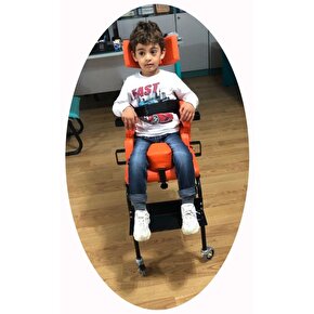 Engelli Çocuk Oturma Sandalyesi Tekerlekli 6 İle 10 Yaş Arası
