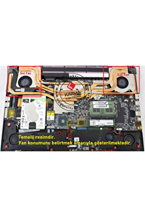 MSI GE75 Raider 9SF-406XTR, 9SG-1235TR Notebook Cpu, İşlemci Fanı (msi) L