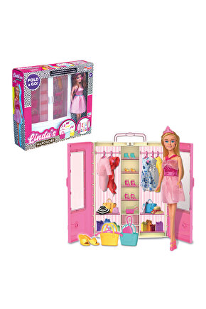 Lindanın Bebekli Gardırobu - Barbie Dolap - Barbie Giysi Dolabı - Barbie Gardırop