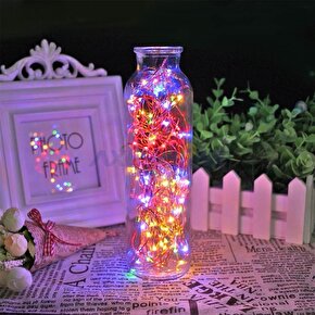 Peri Led Işık Pilli 3 metre Rgb|su Geçirmez Esnek Ve Güçlü Işık Performansı-Tel Şerit Led