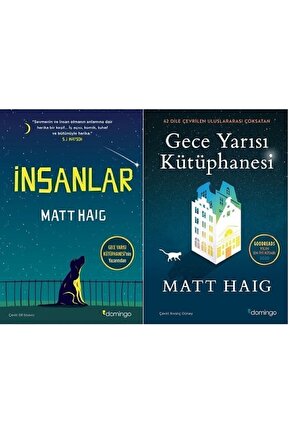 Insanlar + Gece Yarısı Kütüphanesi  Matt Haig 2 Kitap Set