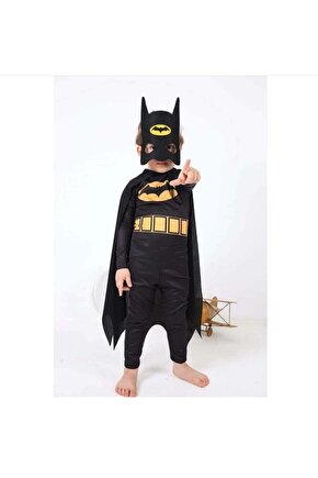 Çocuk Siyah Batman Kostüm