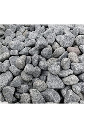 Gri Doğal Dekoratif Granit Peyzaj Süs Taşı 10 kg 4-6 cm