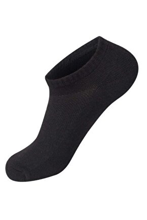 12 Adet Siyah Ekonomik Erkek Patik Çorap