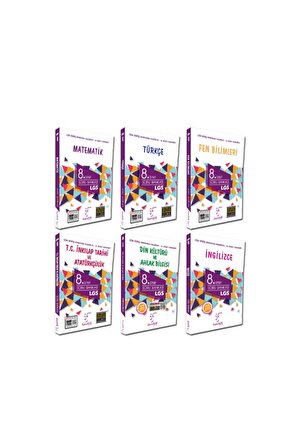Karekök 8. Sınıf Lgs Tüm Dersler Soru Bankası Full Set 6 Kitap 2022