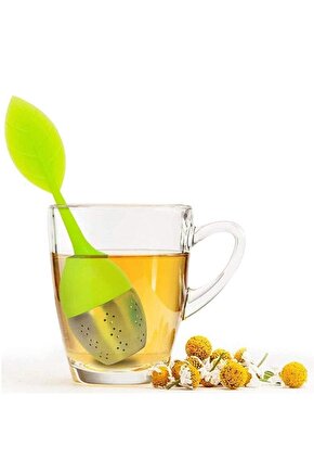 Silikon Paslanmaz Çelik Bitki Çayı Demliği Çay Süzgeçi Yaprak Bitki Çay Demleme