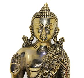Metal Buda Biblosu 25 Cm Dekoratif Hediyelik