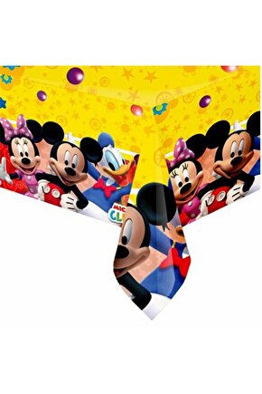 Mickey Mouse Disney Masa Örtüsü 120x180 Mickey Mouse Konsept Doğum Günü Parti Malzemeleri