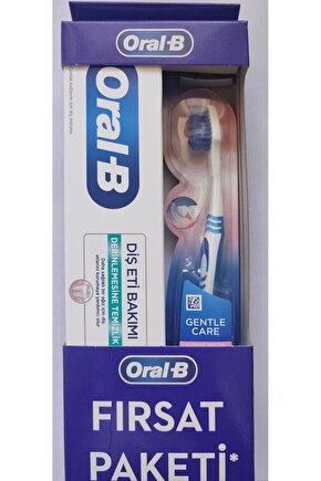 Oral B Diş Eti Bakımı Derinlemesine Temizlik macun +Diş fırçası