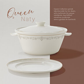Queen Natty Bone Yemek Takımı 60 Parça Altın