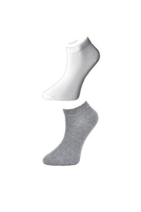 Kadın Gri Ve Beyaz Bilek Çorap 15 Çift