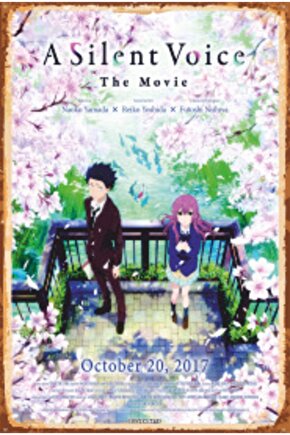 A Silent Voice Anime Retro Ahşap Poster 738