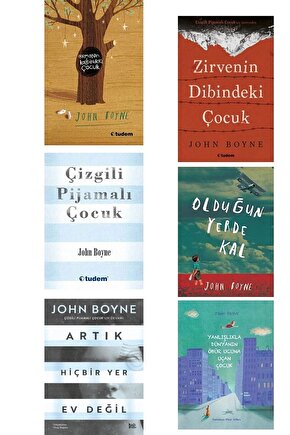 Zirvenin Dibindeki Çocuk - Çizgili Pijamalı Çocuk - Olduğun Yerde Kal -John Boyne -6 Kitap