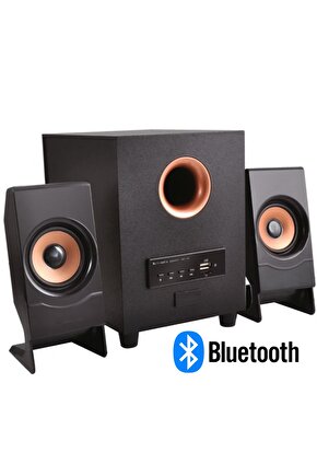 Ses Sistemi 2 1 Bluetooth Hoparlör Pc  Usb  Telefon Uyumlu