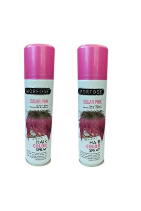 Hair Color Spray 150ml Sugar Pink Renkli Saç Spreyi X 2 Adet