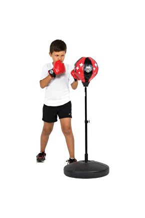 Çocuk Oyuncak Boks Antrenman Seti - Ayaklı Kum Torbası,boks Eldiveni 80-110cm