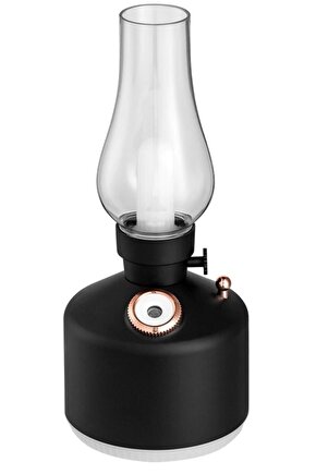Retro Hava Nemlendirici Vintage Gece Lambası Mist Püskürtücü Aromaterapi Difüzör Hava Nemlendirici