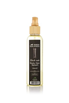 Body Splash Black 150 ml Unisex Deodorant MX-BLC