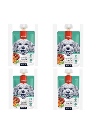 Neo Pet Market Wanpy Taze Kuzulu Havuçlu Köpek Et Ezmesi Köpek Ödülü 90 gr. X 4 Adet