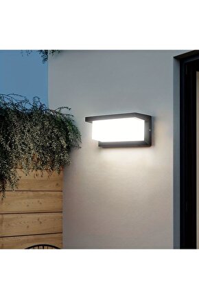 18 Watt, 6500K Beyaz Işık Led Aplik, Otel, Kafe, Bar, İşletme, Villa, Bahçe Duvar Apliği, Led Aplik