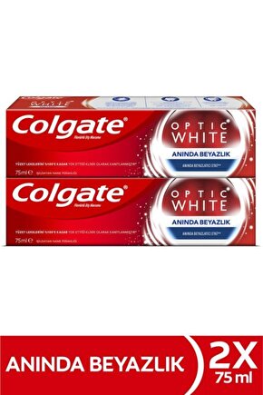 Optic White Anında Beyazlık Anında Beyazlatma Etkisi Beyazlatıcı Diş Macunu 2 X 75 ml