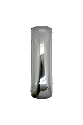 Gümüş Folyo Balon 16 Inç 40 Cm ( I ) Harfi