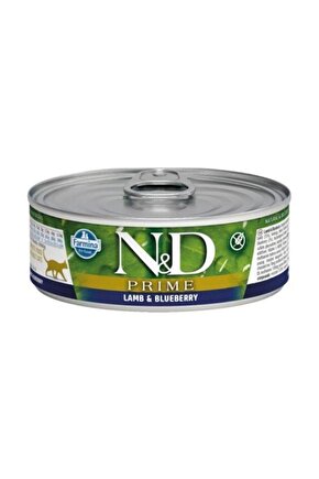 Neo Pet Market Nd Prime Kuzulu Ve Yaban Mersinli Tahılsız Yetişkin Kedi Konservesi 80 gr X 3 Adet