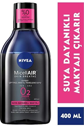 Micellar Expert Çift Fazlı Suya Dayanıklı Makyaj Temizleme Suyu 400 ml