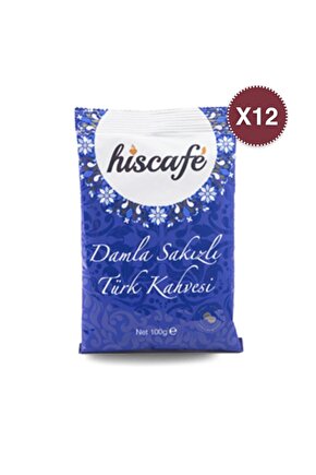 Hiscafe Damla Sakızlı Türk Kahvesi 100g (x12)
