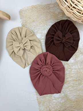 Kız Bebek 3lü Bone Set 