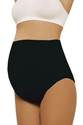 Kadın Siyah Hamile Toparlayıcı Slip Külot 5210