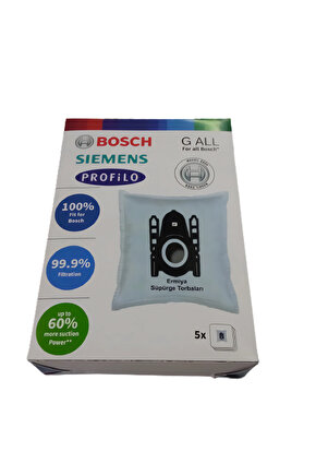 Bosch - Siemens Uyumlu Toz Torbası (5 Adet Toz Torba - 1 Adet Micro Filtre) Yeni Kutu