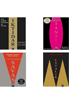 Baştan Çıkarma Sanatı - 33 Stratejide Savaş - Ustalık - Iktidar  4 Kitap Set - Robert Greene