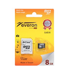 Everon 8GB Micro SD Hafıza Kartı Adaptörlü
