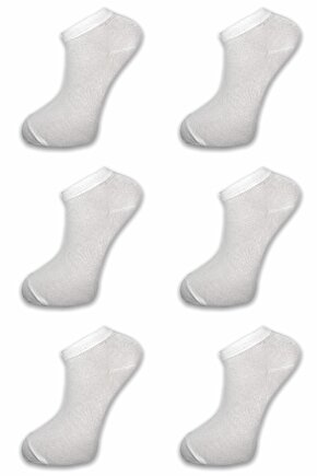 1. Kalite Erkek Beyaz Patik Çorap 6lı